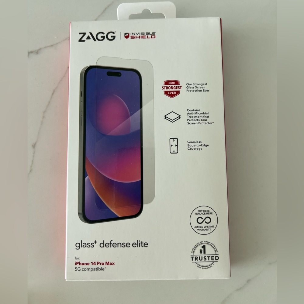 Zagg iPhone 14 pro max screen protector